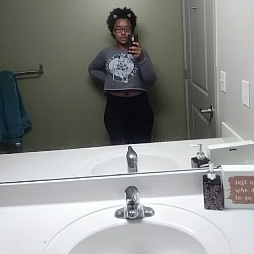 Long sleeve sweater crop top